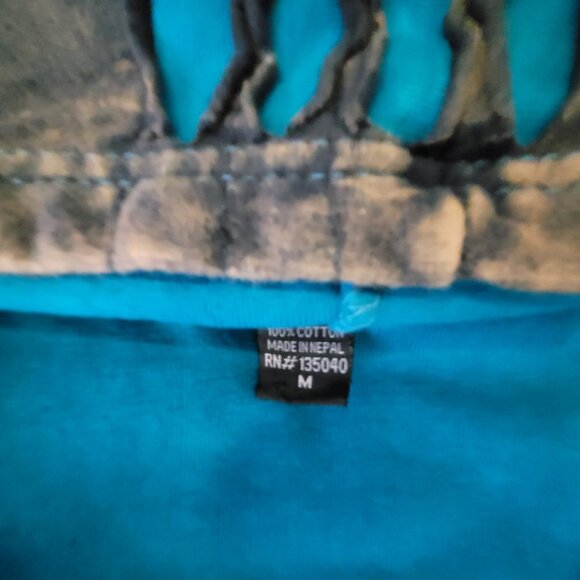 Womans Colorful Embroidered Floral and Design Patchwork Hoodie Size MD NEW Zip - Picture 4 of 6